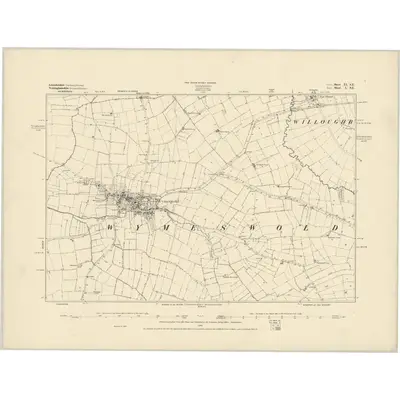 1883 Map of Leicestershire XI.SE, 1884 Print
