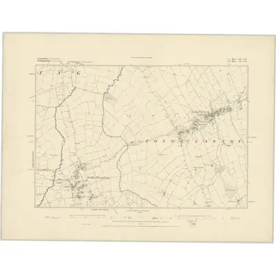 1883 Map of Leicestershire XII.NE, 1884 Print