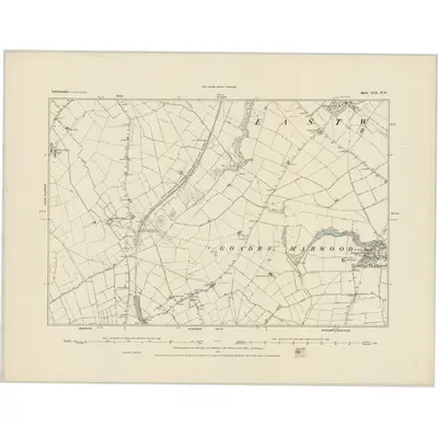 1883 Map of Leicestershire XIII.NW, 1884 Print