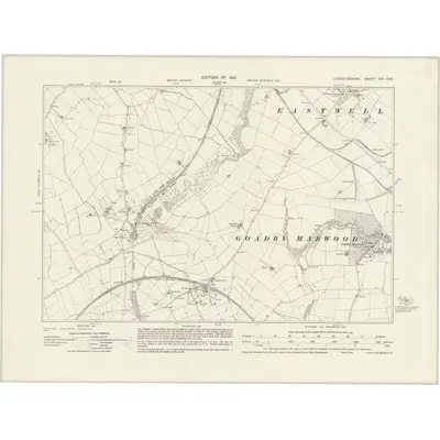 1928 Map of Leicestershire XIII.NW, 1931 Print