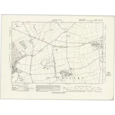 1929 Map of Leicestershire XIV.SE, 1931 Print