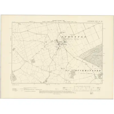 1904 Map of Leicestershire XIV.SW