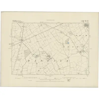 1883 Map of Leicestershire XIX.NW, 1884 Print