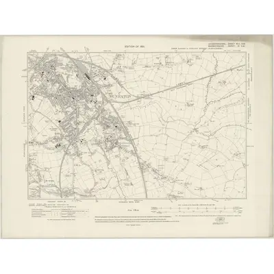 1913 Map of Leicestershire XLII.SW, 1921 Print