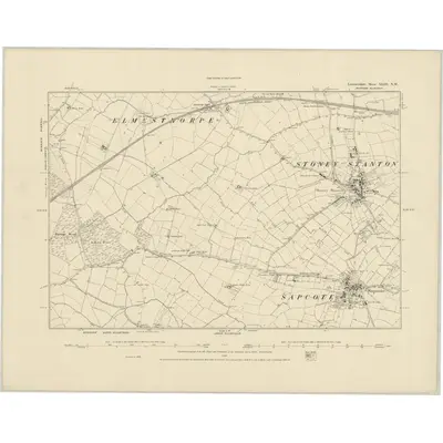 1886 Map of Leicestershire XLIII.NW