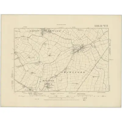 1886 Map of Leicestershire XLIII.SW