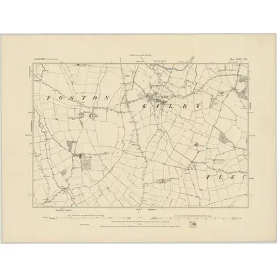 1885 Map of Leicestershire XLIV.NE