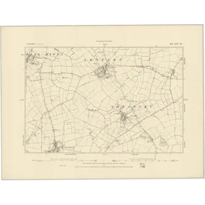 1885 Map of Leicestershire XLIV.SE