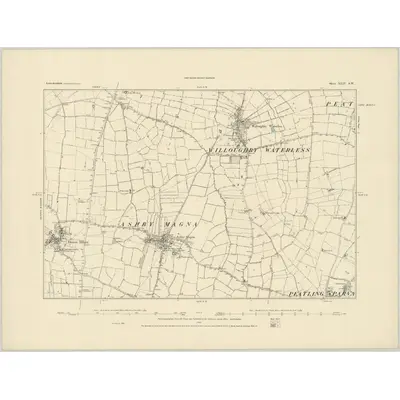 1885 Map of Leicestershire XLIV.SW