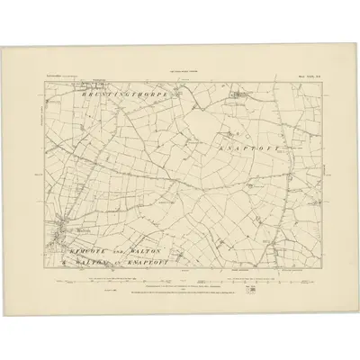 1885 Map of Leicestershire XLIX.NE