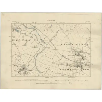 1885 Map of Leicestershire XLV.NW