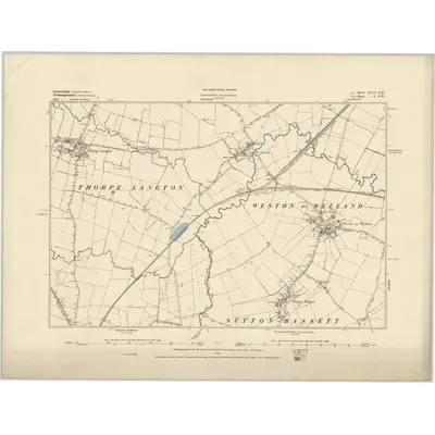 1885 Map of Leicestershire XLVI.SW