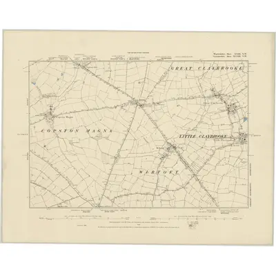 1886 Map of Leicestershire XLVIII.NW