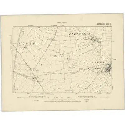 1886 Map of Leicestershire XLVIII.SE