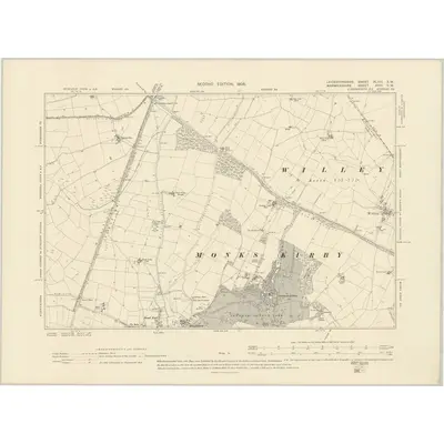 1901 Map of Leicestershire XLVIII.SW, 1905 Print