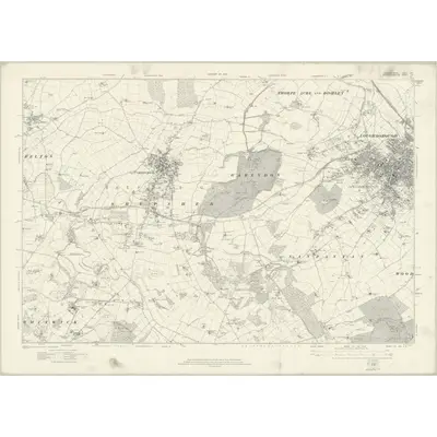 1919 Map of Leicestershire XVII, 1922 Print