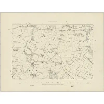1882 Map of Leicestershire XVII.SW, 1884 Print