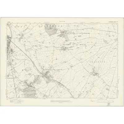 1919 Map of Leicestershire XVIII, 1922 Print