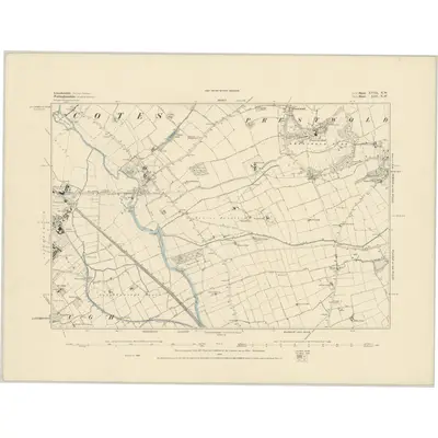 1883 Map of Leicestershire XVIII.NW, 1884 Print