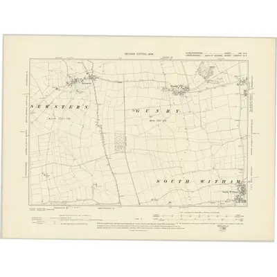 1902 Map of Leicestershire XXI.NE, 1904 Print