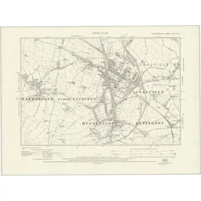 1927 Map of Leicestershire XXIII.NE, 1930 Print