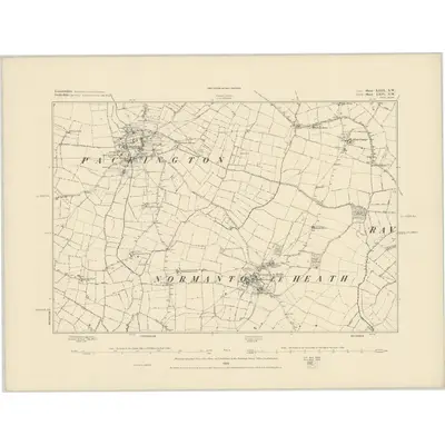 1881 Map of Leicestershire XXIII.NW, 1885 Print