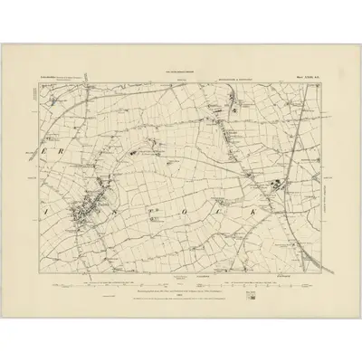 1881 Map of Leicestershire XXIII.SE, 1885 Print