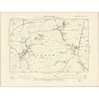 1901 Map of Leicestershire XXIII.SE, 1904 Print