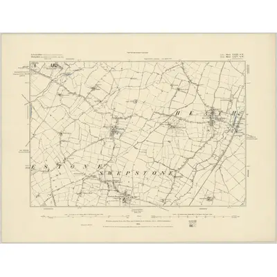 1881 Map of Leicestershire XXIII.SW, 1885 Print
