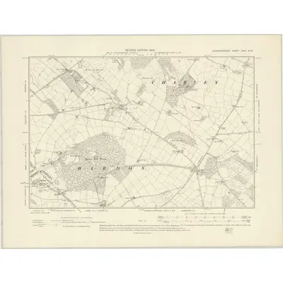 1901 Map of Leicestershire XXIV.NW, 1903 Print