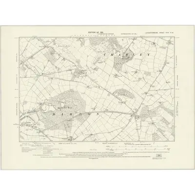 1927 Map of Leicestershire XXIV.NW, 1931 Print
