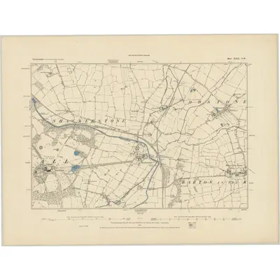 1885 Map of Leicestershire XXIX.NW