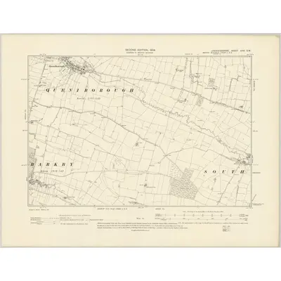 1902 Map of Leicestershire XXVI.SW, 1904 Print