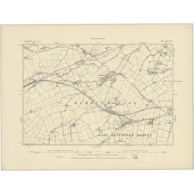 1885 Map of Leicestershire XXX.SE