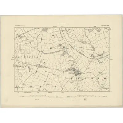 1885 Map of Leicestershire XXX.SW