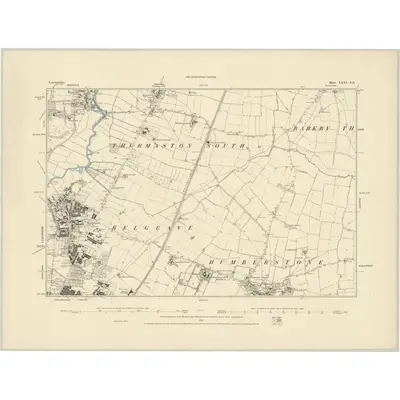 1885 Map of Leicestershire XXXI.NE, 1886 Print