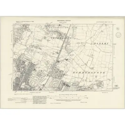 1938 Map of Leicestershire XXXI.NE, 1945 Print