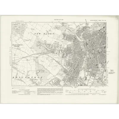 1927 Map of Leicestershire XXXI.SW, 1931 Print