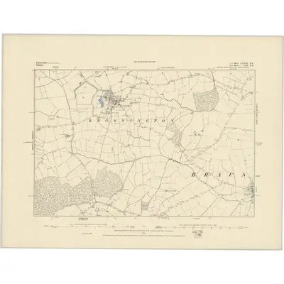 1884 Map of Leicestershire XXXIII.NE
