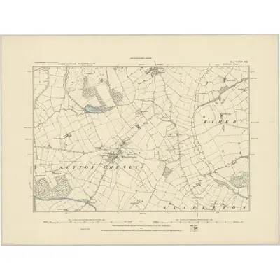 1885 Map of Leicestershire XXXV.NE