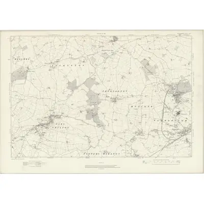 1914 Map of Leicestershire XXXVI, 1919 Print