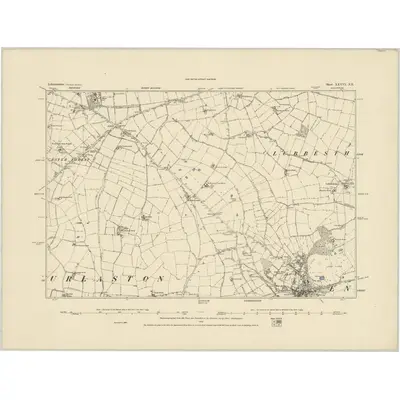 1885 Map of Leicestershire XXXVI.NE