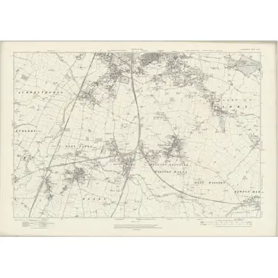 1912 Map of Leicestershire XXXVII, 1919 Print