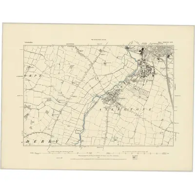 1885 Map of Leicestershire XXXVII.NW