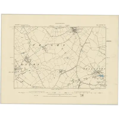 1885 Map of Leicestershire XXXVIII.NE