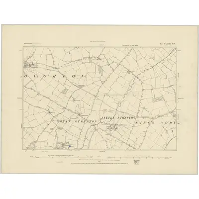 1885 Map of Leicestershire XXXVIII.NW