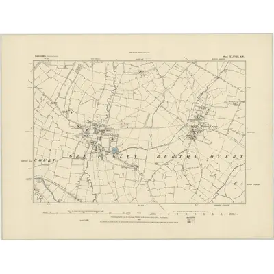 1885 Map of Leicestershire XXXVIII.SW