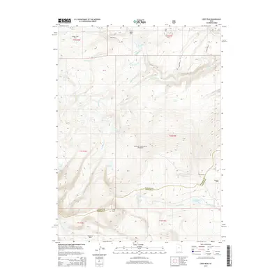 2014 Map of Leidy Peak, 2014 Print