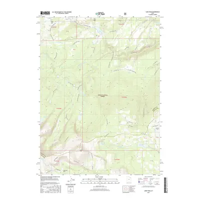 2017 Map of Leidy Peak, 2017 Print