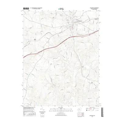 2016 Map of Leitchfield, 2016 Print